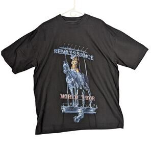 Beyonce Renaissance Concert Shirt Mens Extra Large Black World Tour 2023 Cowgirl